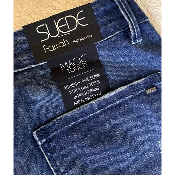 Farrah High Rise Flare Bell Bottom Jeans Size 27 NEW Y2K Inspired - Picture 11 of 12